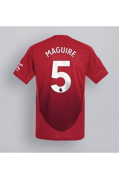 Manchester United Harry Maguire #5 Voetbaltruitje Thuis tenue 2024-25 Korte Mouw Manchester United Harry Maguire #5 Voetbaltruitje Thuis tenue 2024-25 Korte Mouw